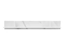 VEROLI 02 półka wisząca 135  biała/ biały marmur